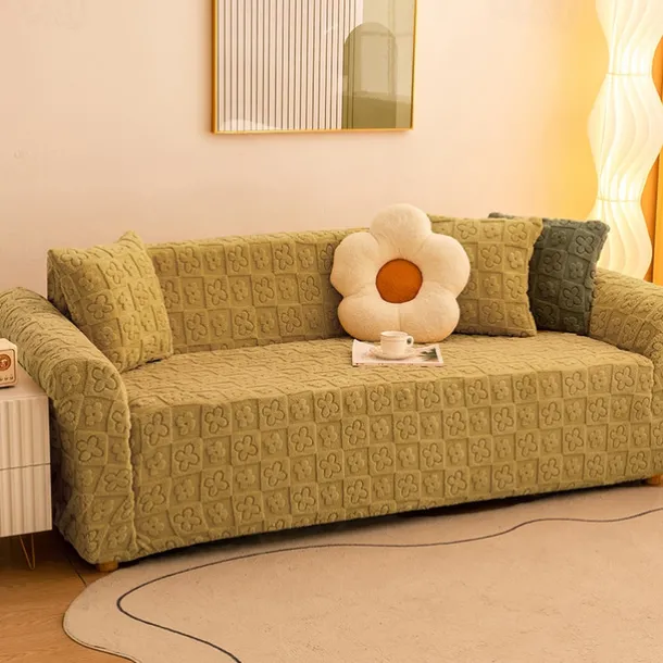 Elastic Jacquard Fabric Sofa Cover Stretch Couch Cover Sectional L Shape Sofa Slipcover Corner Case for Living Room 1/2/3/4 Seat