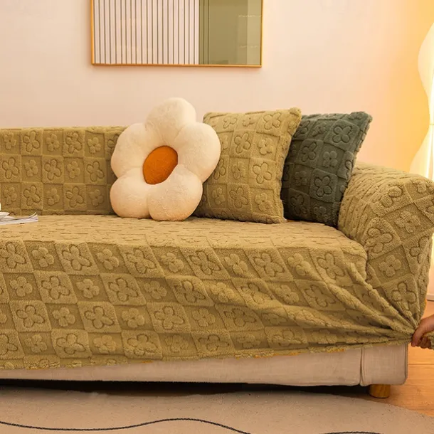 Elastic Jacquard Fabric Sofa Cover Stretch Couch Cover Sectional L Shape Sofa Slipcover Corner Case for Living Room 1/2/3/4 Seat