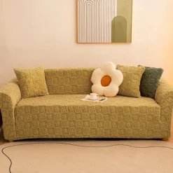 Elastic Jacquard Fabric Sofa Cover Stretch Couch Cover Sectional L Shape Sofa Slipcover Corner Case for Living Room 1/2/3/4 Seat