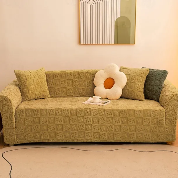 Elastic Jacquard Fabric Sofa Cover Stretch Couch Cover Sectional L Shape Sofa Slipcover Corner Case for Living Room 1/2/3/4 Seat