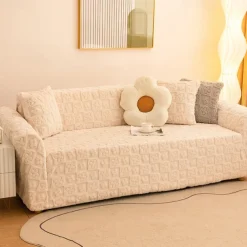 Elastic Jacquard Fabric Sofa Cover Stretch Couch Cover Sectional L Shape Sofa Slipcover Corner Case for Living Room 1/2/3/4 Seat