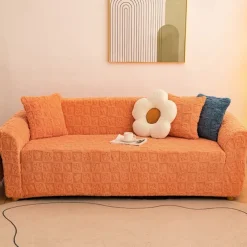 Elastic Jacquard Fabric Sofa Cover Stretch Couch Cover Sectional L Shape Sofa Slipcover Corner Case for Living Room 1/2/3/4 Seat