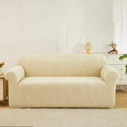 Elastic Jacquard Fabric Sofa Cover Stretch Couch Cover Sectional L Shape Sofa Slipcover Corner Case for Living Room 1/2/3/4 Seat
