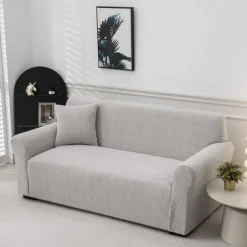 Elastic Jacquard Fabric Sofa Cover Stretch Couch Cover Sectional L Shape Sofa Slipcover Corner Case for Living Room 1/2/3/4 Seat