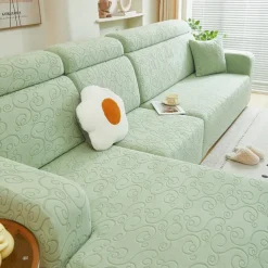 Elastic Jacquard Fabric Sofa Cover Stretch Couch Cover Sectional L Shape Sofa Slipcover Corner Case for Living Room 1/2/3/4 Seat