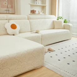Elastic Jacquard Fabric Sofa Cover Stretch Couch Cover Sectional L Shape Sofa Slipcover Corner Case for Living Room 1/2/3/4 Seat
