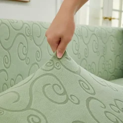 Elastic Jacquard Fabric Sofa Cover Stretch Couch Cover Sectional L Shape Sofa Slipcover Corner Case for Living Room 1/2/3/4 Seat