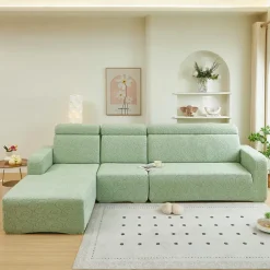 Elastic Jacquard Fabric Sofa Cover Stretch Couch Cover Sectional L Shape Sofa Slipcover Corner Case for Living Room 1/2/3/4 Seat
