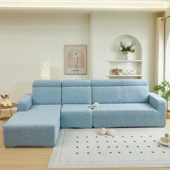Elastic Jacquard Fabric Sofa Cover Stretch Couch Cover Sectional L Shape Sofa Slipcover Corner Case for Living Room 1/2/3/4 Seat