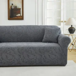 Elastic Jacquard Fabric Sofa Cover Stretch Couch Cover Sectional L Shape Sofa Slipcover Corner Case for Living Room 1/2/3/4 Seat