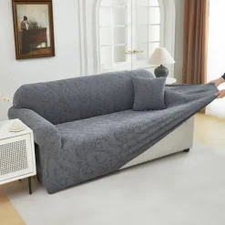 Elastic Jacquard Fabric Sofa Cover Stretch Couch Cover Sectional L Shape Sofa Slipcover Corner Case for Living Room 1/2/3/4 Seat