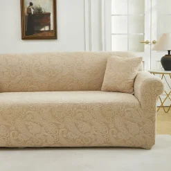 Elastic Jacquard Fabric Sofa Cover Stretch Couch Cover Sectional L Shape Sofa Slipcover Corner Case for Living Room 1/2/3/4 Seat