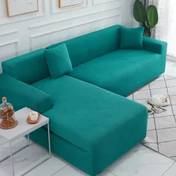 Elastic Jacquard Fabric Sofa Cover Stretch Couch Cover Sectional L Shape Sofa Slipcover Corner Case for Living Room 1/2/3/4 Seat