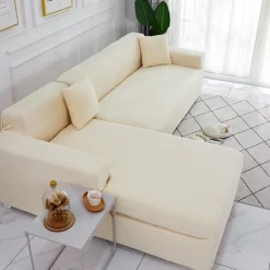 Elastic Jacquard Fabric Sofa Cover Stretch Couch Cover Sectional L Shape Sofa Slipcover Corner Case for Living Room 1/2/3/4 Seat