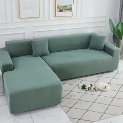 Elastic Jacquard Fabric Sofa Cover Stretch Couch Cover Sectional L Shape Sofa Slipcover Corner Case for Living Room 1/2/3/4 Seat