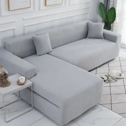 Elastic Jacquard Fabric Sofa Cover Stretch Couch Cover Sectional L Shape Sofa Slipcover Corner Case for Living Room 1/2/3/4 Seat