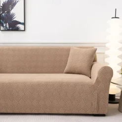 Elastic Jacquard Fabric Sofa Cover Stretch Couch Cover Sectional L Shape Sofa Slipcover Corner Case for Living Room 1/2/3/4 Seat