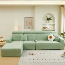 Elastic Jacquard Fabric Sofa Cover Stretch Couch Cover Sectional L Shape Sofa Slipcover Corner Case for Living Room 1/2/3/4 Seat