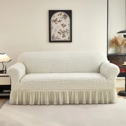 Elastic Jacquard Fabric Sofa Cover Stretch Couch Cover Sectional L Shape Sofa Slipcover Corner Case for Living Room 1/2/3/4 Seat