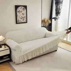 Elastic Jacquard Fabric Sofa Cover Stretch Couch Cover Sectional L Shape Sofa Slipcover Corner Case for Living Room 1/2/3/4 Seat