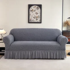 Elastic Jacquard Fabric Sofa Cover Stretch Couch Cover Sectional L Shape Sofa Slipcover Corner Case for Living Room 1/2/3/4 Seat