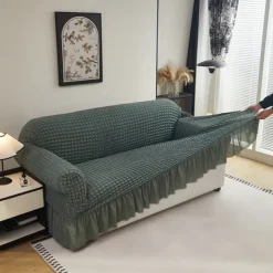 Elastic Jacquard Fabric Sofa Cover Stretch Couch Cover Sectional L Shape Sofa Slipcover Corner Case for Living Room 1/2/3/4 Seat