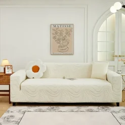 Elastic Jacquard Fabric Sofa Cover Stretch Couch Cover Sectional L Shape Sofa Slipcover Corner Case for Living Room 1/2/3/4 Seat