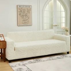 Elastic Jacquard Fabric Sofa Cover Stretch Couch Cover Sectional L Shape Sofa Slipcover Corner Case for Living Room 1/2/3/4 Seat