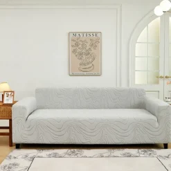 Elastic Jacquard Fabric Sofa Cover Stretch Couch Cover Sectional L Shape Sofa Slipcover Corner Case for Living Room 1/2/3/4 Seat