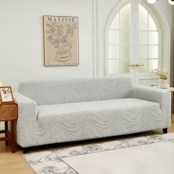 Elastic Jacquard Fabric Sofa Cover Stretch Couch Cover Sectional L Shape Sofa Slipcover Corner Case for Living Room 1/2/3/4 Seat