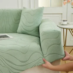 Elastic Jacquard Fabric Sofa Cover Stretch Couch Cover Sectional L Shape Sofa Slipcover Corner Case for Living Room 1/2/3/4 Seat