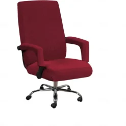 Elastic Office Chair Cover Computer Chair Cover Modern and Simple Fleece Cover Computer Chair Cover Armrest Seat Cover