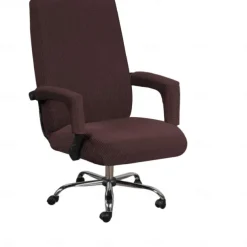 Elastic Office Chair Cover Computer Chair Cover Modern and Simple Fleece Cover Computer Chair Cover Armrest Seat Cover