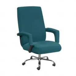 Elastic Office Chair Cover Computer Chair Cover Modern and Simple Fleece Cover Computer Chair Cover Armrest Seat Cover