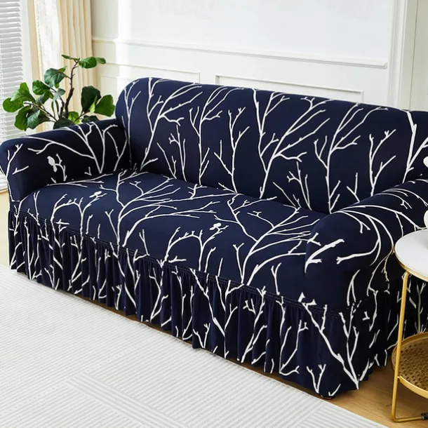 Elastic Sofa Cover Full Cover Nordic Style Sofa Cover Non-slip Fabric Skirt Sofa Cover