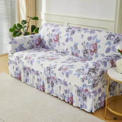 Elastic Sofa Cover Full Cover Nordic Style Sofa Cover Non-slip Fabric Skirt Sofa Cover