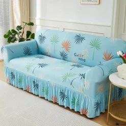 Elastic Sofa Cover Full Cover Nordic Style Sofa Cover Non-slip Fabric Skirt Sofa Cover
