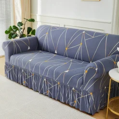 Elastic Sofa Cover Full Cover Nordic Style Sofa Cover Non-slip Fabric Skirt Sofa Cover