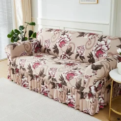 Elastic Sofa Cover Full Cover Nordic Style Sofa Cover Non-slip Fabric Skirt Sofa Cover
