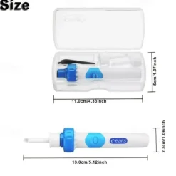 Electric Ear Suction Device,Portable Comfortable Efficient Automatic Electric Vacuum Soft Ear Pick Ear Cleaner Easy Earwax Remover Soft Prevent Ear-Pick Clean Tools Set for Adults Kids