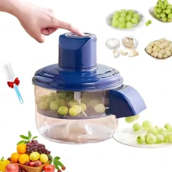 Electric Grape Peeling Machine, Automatic Small Fruit Garlic Peeler Machine Cherry Tomato Garlics Peeler Skin Remover Tool