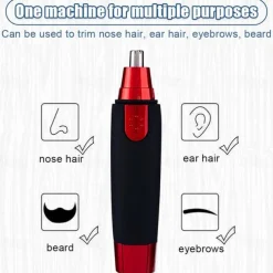 Electric Nose Hair Trimmer Implement Shaver Clipper Men Women Ear Neck Eyebrow Trimmer Shaver Man Clean Trimer Razor Remover Kit