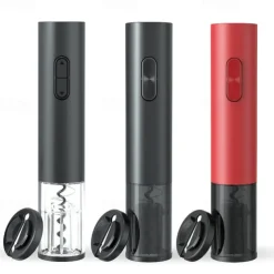 Electric Red Wine Corkscrew Automatic Grape Wine Bottle Opener Illuminated Foil Cutter Take Out Cork Kitchen Gadgets