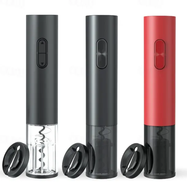Electric Red Wine Corkscrew Automatic Grape Wine Bottle Opener Illuminated Foil Cutter Take Out Cork Kitchen Gadgets