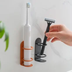 Electric Toothbrush Holder Wrought Iron Wall Hanging Punch Free Easy To Disassemble And Wash Strong Carrying Capacity Holders