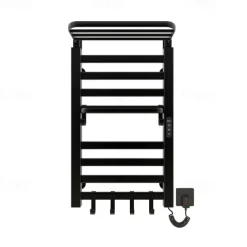 Electric Towel Warmers Radiator, Wall-Mounted & Freestanding Heated Towel Drying Rack, Aluminum Alloy Heated Towel Rail for Bathroom
