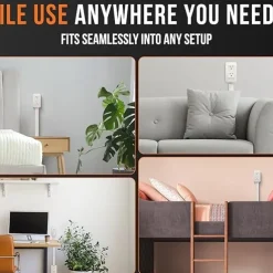 Electrical Outlet Extender. Access Hard-to-Reach Outlets Use Behind Couches, Nightstands, Desks, and More