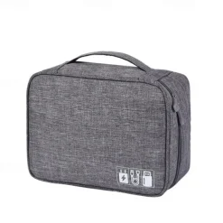 Electronics Organizer, Travel Universal Cable Organizer Bag, Waterproof Electronics Accessories Storage Cases,Charger, Phone, USB, SD Card, Hard Drives, Power Bank, Cords 9.45*7.09*3.94Inch