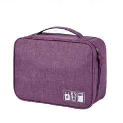 Electronics Organizer, Travel Universal Cable Organizer Bag, Waterproof Electronics Accessories Storage Cases,Charger, Phone, USB, SD Card, Hard Drives, Power Bank, Cords 9.45*7.09*3.94Inch