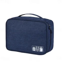 Electronics Organizer, Travel Universal Cable Organizer Bag, Waterproof Electronics Accessories Storage Cases,Charger, Phone, USB, SD Card, Hard Drives, Power Bank, Cords 9.45*7.09*3.94Inch